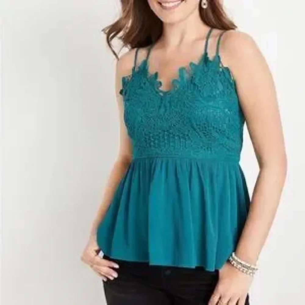 Maurice’s Teal Lace Tank Top | S NWT Wrap style - Picture 1 of 5